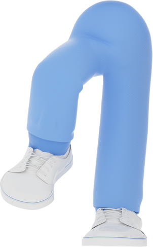 3D People Sports Body Pants